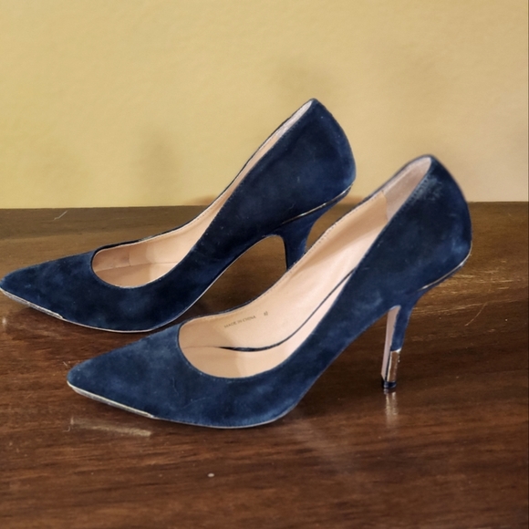 Dolce vita black suede heels, sz 8.5 - Picture 2 of 7